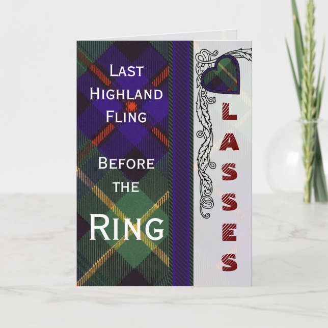Convite Tartan do Scottish de Farquarson (Frente)