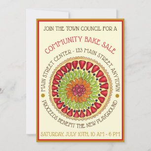 Convite Tarte aux Fruta Tart Pie França Setor Assar