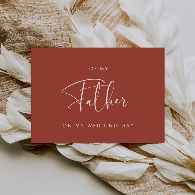 Convite Tatotta moderna ao meu pai no dia do meu casamento (Criador carregado)