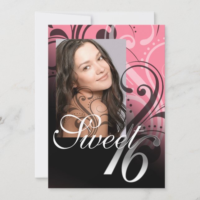Convite ::TBA: Foto da Festa de aniversário 16 doce (Frente)