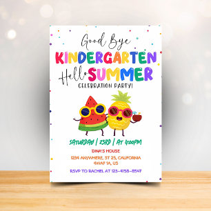 Convite Tchau Jardim de Infância Olá Verão