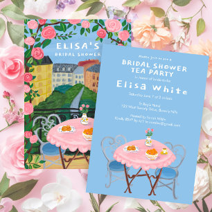 Convite Tea de Paris PERSONALIZADA na Arte do Chá de panel
