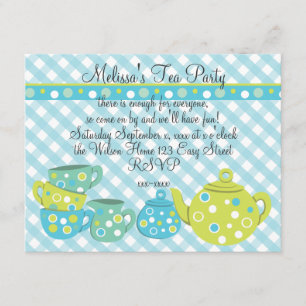 Convite Tea party Bedotted