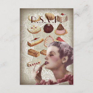 Convite tea party do chá de panela da pastelaria do