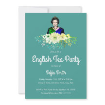 Tea party do inglês da rainha Elizabeth