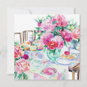 Convite Tea Time Extravaganza: Eterno Tea, Chá de fraldas