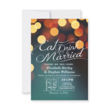 Teal Dourado Bokeh Light EAT Drink Casem-Se