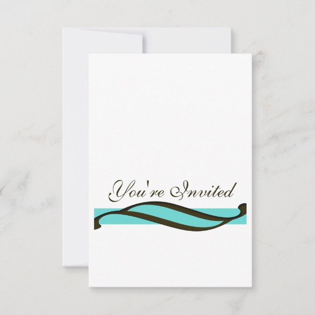 Convite Teal e Brown (Frente)