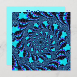 Convite Teal Whirlpool Spiral