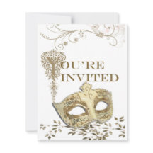 Convite teatral elegante