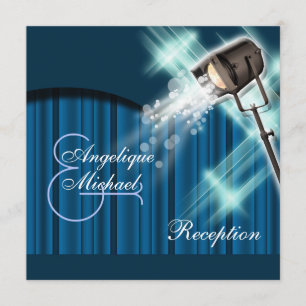 Convite Teatro de palcos de Hollywood da recepção de cas