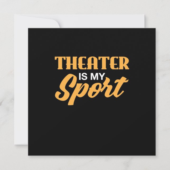 Convite Teatro É Meu Esporte (Frente)