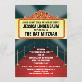 Convite Teatro Marquee Bar Bat Mitzvah