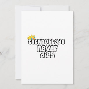 Convite Technoblade Nunca Morre