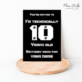 Convite Tecnicamente... anos de idade Leap Year Birthday B