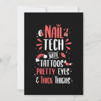 Técnico De Unhas Com Tatuagens