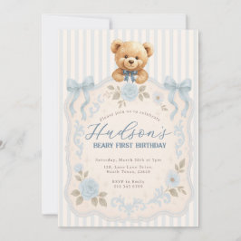 Convite Teddy Bear Birthday Invitation