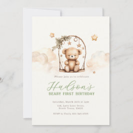 Convite Teddy Bear Birthday Invitation