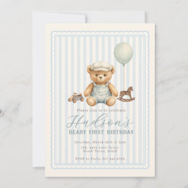Convite Teddy Bear Birthday Invitation
