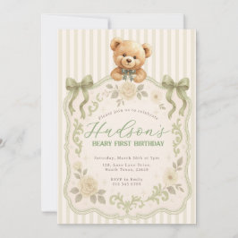 Convite Teddy Bear Birthday Invitation