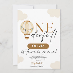 Convite Teddy Bear Girl pastel 1º aniversário