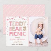 Teddy Bear Picnic Girl Invise Pink