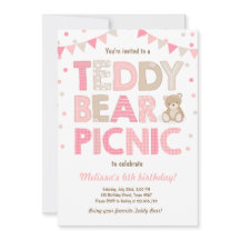 Teddy Bear Picnic Girl Invise Pink
