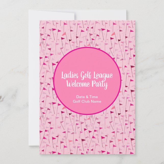 Convite Tee Time Celebration – League Party Invite (Frente)