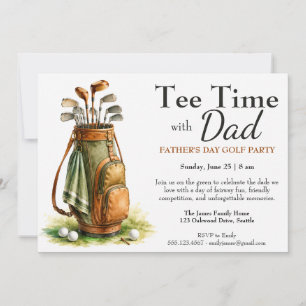 Convite Tee Time com o Papai Edição Dia dos Pais Festa de 