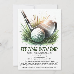 Convite Tee Time com o Papai Edição Dia dos Pais Festa de