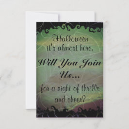 Convite Teia Assustadora - Festa de Halloween