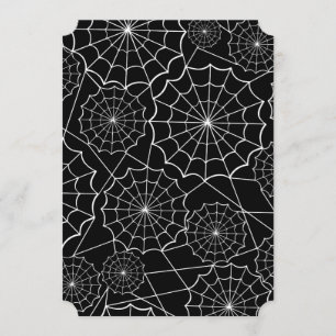 Convite teia de aranha do Dia das Bruxas