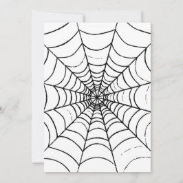 Convite Teia de Aranha Simples - Close Up