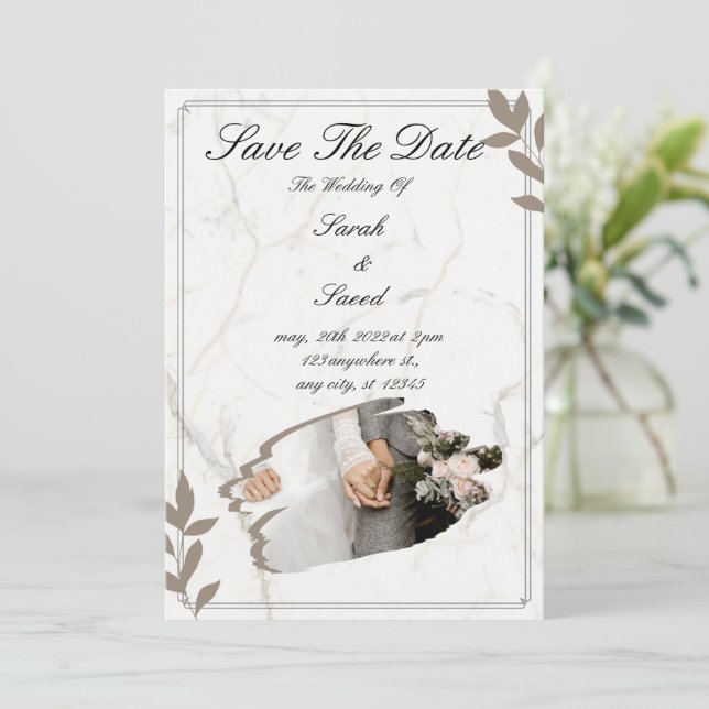 Convite Telegram "Casamento dos Sonhos" (Em pé/Frente)