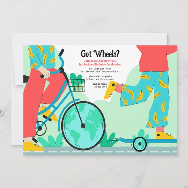 Convite Tem Rodas (Frente)