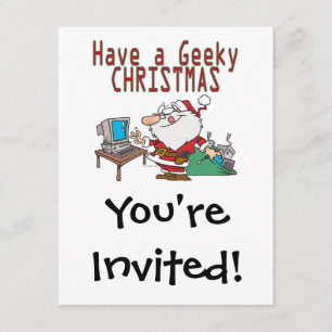 Convite tem um técnico de computação para papais noeis de