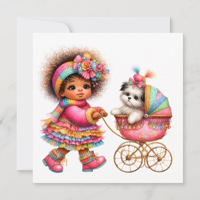 Convite Tema Carrinho de Bebê SO Precioso (Frente)