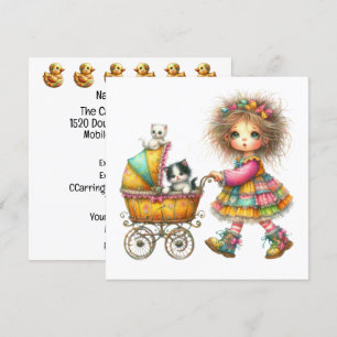 Convite Tema Carrinho de Bebê SO Precioso