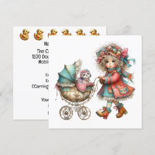 Convite Tema Carrinho de Bebê SO Precious