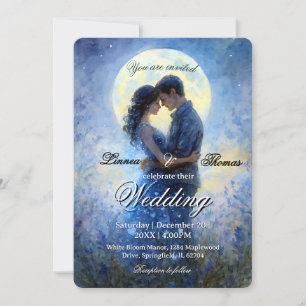 Convite Tema Celestial Love Night Sky