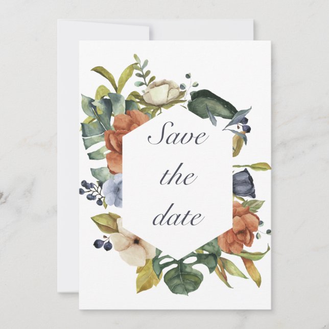 Convite tema da colheita de outono (Frente)