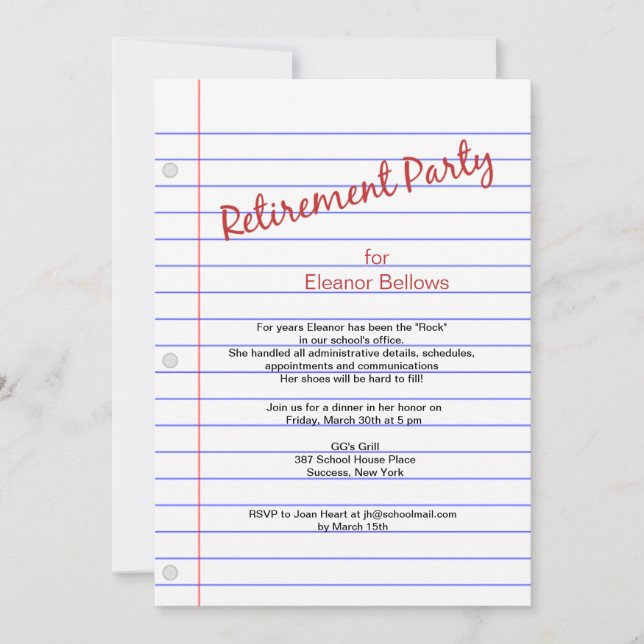 Convite Tema da Escola do Partido da Reforma (Frente)