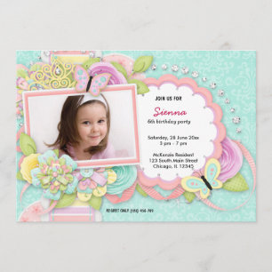 Convite tema de aniversário bonito