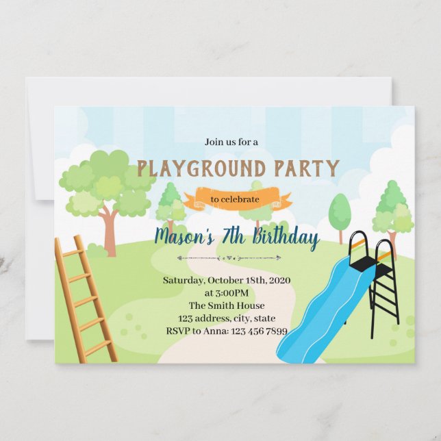 Convite tema de aniversário Cobras e Escadas (Frente)