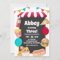 Tema de Aniversário de Lanchonete Infantil Rápida