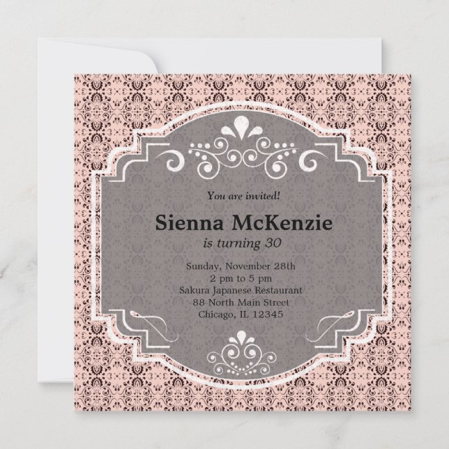Convite Tema de aniversário do Japão (Frente)