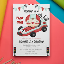 Tema de Aniversário Infantil de Corrida de Carros