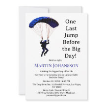 Tema de Aventura Engraçado do Partido Skydiving Ba