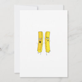 Convite Tema de batatas fritas