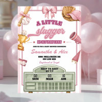 Tema de beisebol Chamada Pequeno Sluggger Baby Sho